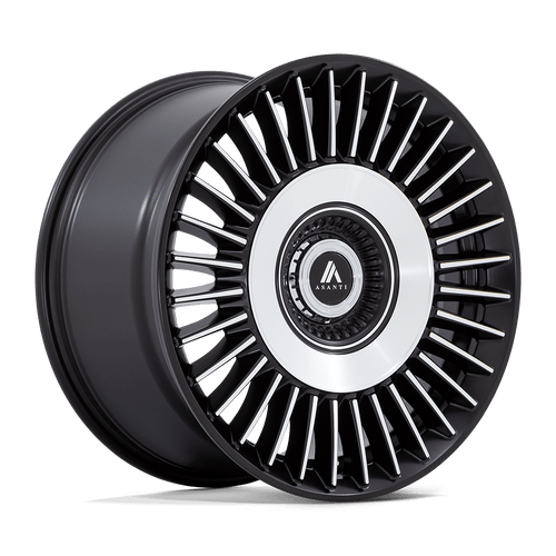 Asanti Black ABL-40 TIARA 5X115/5X120 20X9 +15 SATIN BLACK WITH BRIGHT MACHINED FACE wheel for 2017 Buick Envision