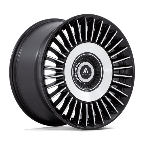 Asanti Black ABL-40 TIARA 5X112/5X120 22X9 +27 SATIN BLACK WITH BRIGHT MACHINED FACE wheel for 2024 Bmw IX