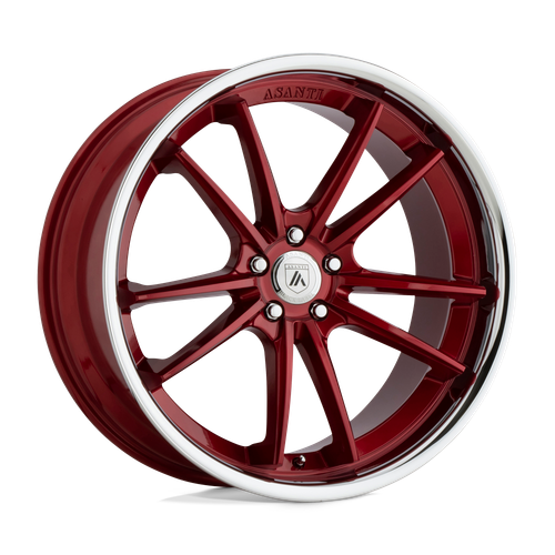Asanti Black ABL-23 SIGMA BLANK 22X9 +32 CANDY RED WITH CHROME LIP