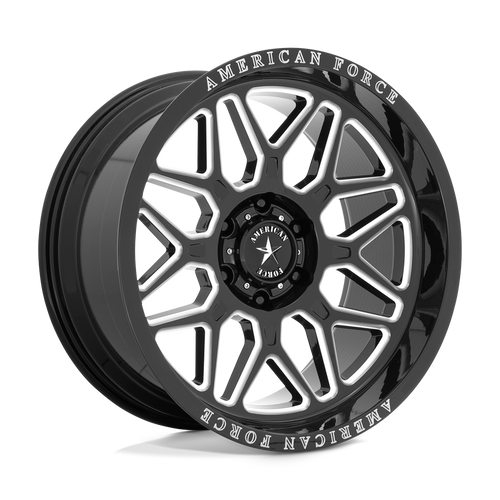 American Force Cast AC001 RUSH 6X139.7 22X10 -18 GLOSS BLACK MILLED