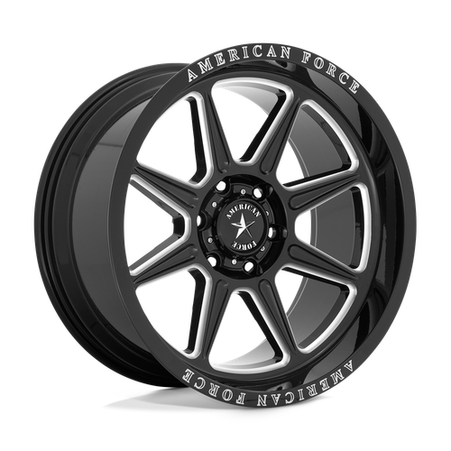 American Force Cast AC002 TRAIL 6X139.7 20X10 -18 GLOSS BLACK MILLED