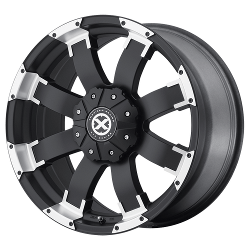 ATX Series AX191 SHACKLE 6X139.7 17X9 +20 SATIN BLACK WITH MACHINED FACE