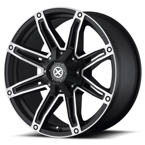 ATX Series AX193 AXE 6X135/6X139.7 20X9 +18 SATIN BLACK WITH MACHINED FACE