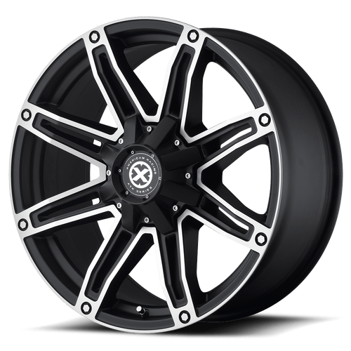 ATX Series AX193 AXE 8X170 17X8.5 +18 SATIN BLACK WITH MACHINED FACE