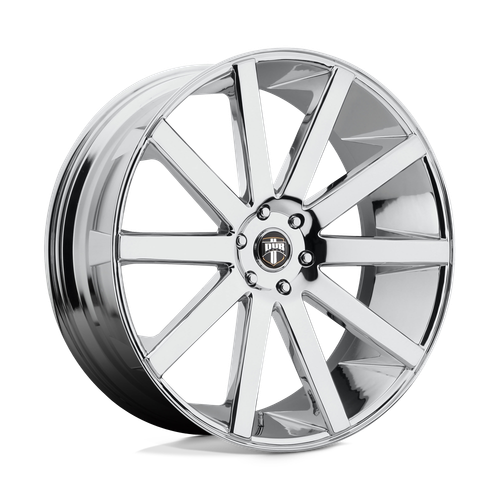 DUB 1PC S120 SHOT CALLA 5X114.3 22X9 +38 CHROME PLATED
