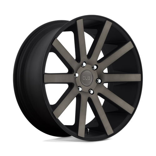 DUB 1PC S121 SHOT CALLA 6X139.7 24X10 +20 MATTE BLACK DOUBLE DARK TINT