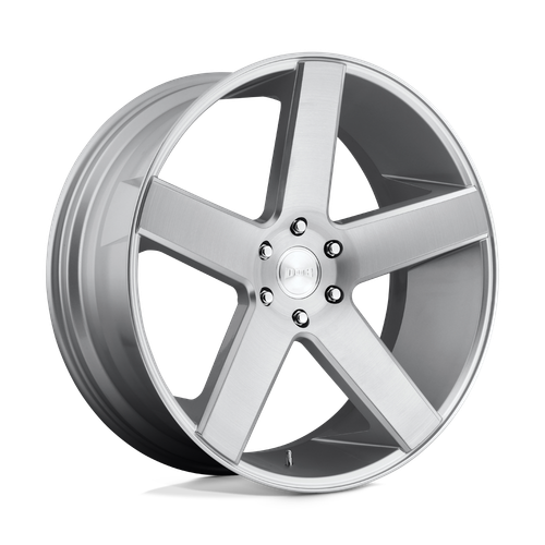 DUB 1PC S218 BALLER 5X139.7 22X9.5 +26 GLOSS SILVER BRUSHED