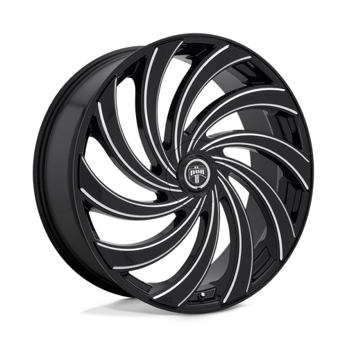 DUB 1PC S239 DELISH 5X114.3/5X120 24X9 +25 GLOSS BLACK MILLED