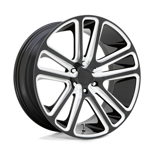 DUB 1PC S255 FLEX 5X127 24X10 +10 GLOSS BLACK MILLED