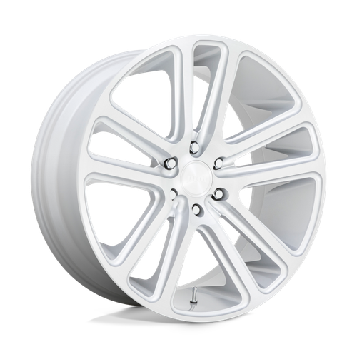 DUB 1PC S257 FLEX 6X135 26X10 +30 GLOSS SILVER BRUSHED FACE