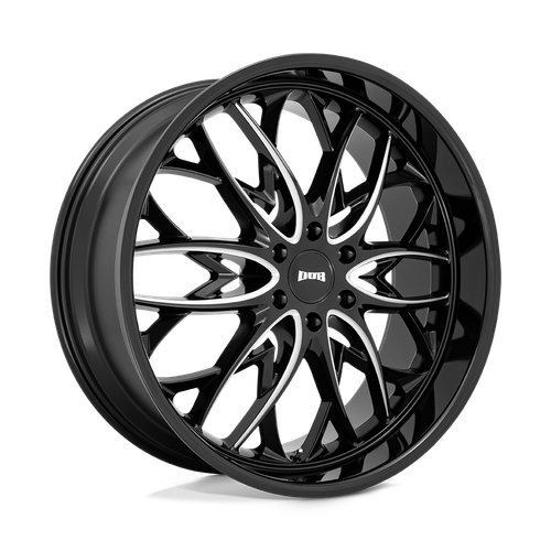 DUB 1PC S263 OG 6X139.7 24X10 +25 GLOSS BLACK MILLED