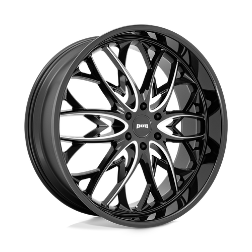 DUB 1PC S263 OG 6X139.7 26X10 +25 GLOSS BLACK MILLED