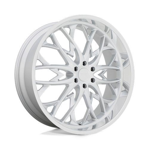 DUB 1PC S264 OG 6X135 26X10 +30 SILVER WITH DIAMOND CUT LIP