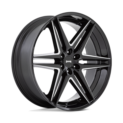 DUB 1PC S267 DIRTY DOG 6X139.7 26X10 +25 GLOSSY BLACK MILLED