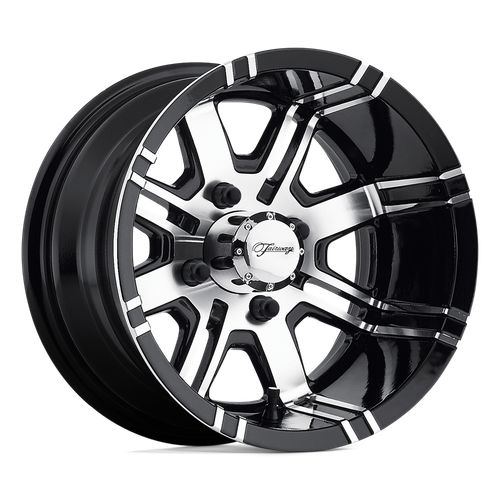 Fairway Alloys FA119 AGGRESSOR 4X101.6 12X7 -40 MACHINED GLOSS BLACK