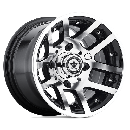 Fairway Alloys FA121 ILLUSION 4X101.6 10X7 -25 MACHINED GLOSS BLACK