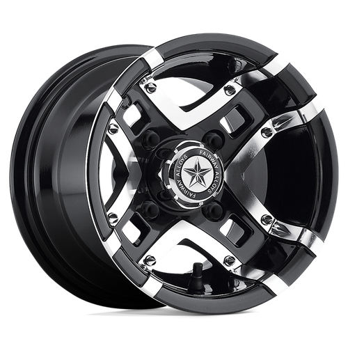 Fairway Alloys FA123 PRESTIGE 4X101.6 10X7 -25 GLOSS BLACK MACHINED