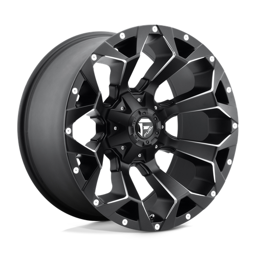 Fuel 1PC D546 ASSAULT 5X114.3/5X127 20X9 +1 MATTE BLACK MILLED wheel for 2024 Ford Explorer