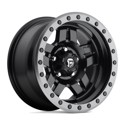 Fuel 1PC D557 ANZA 5X114.3 15X8 -18 MATTE BLACK GUN METAL RING wheel for 1989 Ford Ranger