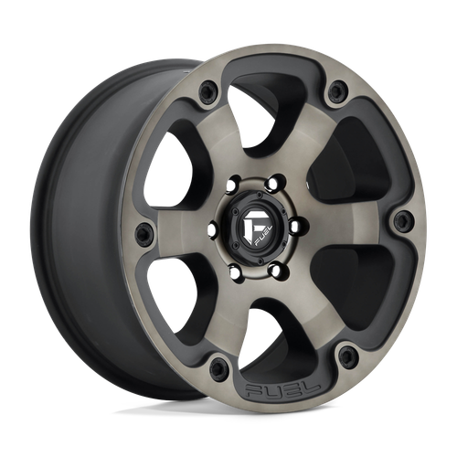 Fuel 1PC D564 BEAST 6X139.7 16X8 +1 MATTE BLACK DOUBLE DARK TINT wheel for 1976 Gmc K15