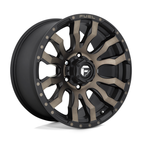 Fuel 1PC D674 BLITZ 8X170 20X9 +20 MATTE BLACK DOUBLE DARK TINT