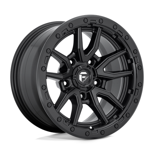 Fuel 1PC D679 REBEL 5X127 17X9 -12 MATTE BLACK wheel for 2012 Dodge Journey
