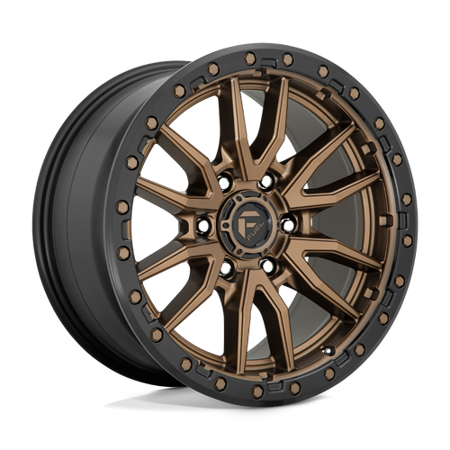 Fuel 1PC D681 REBEL 6X139.7 17X9 -12 MATTE BRONZE BLACK BEAD RING