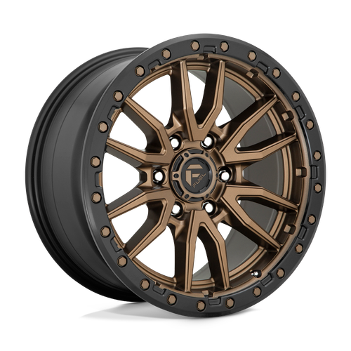 Fuel 1PC D681 REBEL 6X114.3 18X9 +20 MATTE BRONZE BLACK BEAD RING wheel for 2017 Dodge Viper