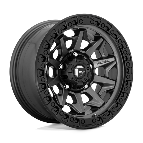 Fuel 1PC D716 COVERT 6X139.7 15X8 -19 MATTE GUN METAL BLACK BEAD RING wheel for 1992 Mitsubishi Mighty max