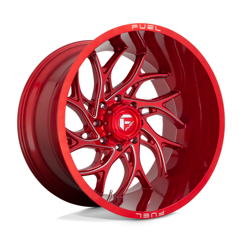 Fuel 1PC D742 RUNNER 8X200 20X8.25 +105 CANDY RED MILLED wheel for 2019 Ram 3500