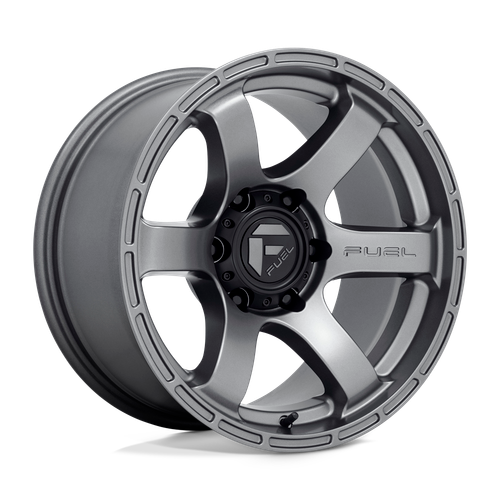 Fuel 1PC D767 RUSH 6X120 18X9 +20 MATTE GUN METAL wheel for 2024 Cadillac XT5