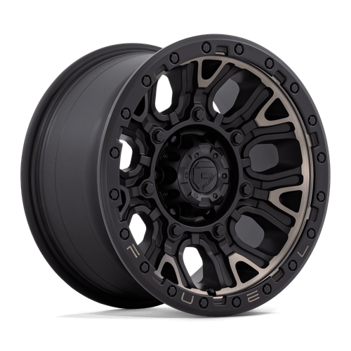 Fuel 1PC D824 TRACTION 6X114.3 17X9 +1 MATTE BLACK WITH DOUBLE DARK TINT wheel for 1997 Dodge Viper