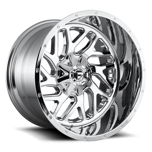 Fuel 2PC D210 TRITON 8X165.1 22X14 -70 CHROME PLATED