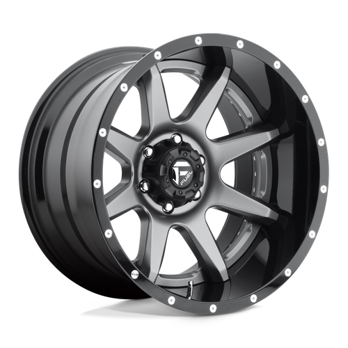 Fuel 2PC D238 RAMPAGE 6X139.7 20X10 -19 MATTE GUN METAL BLACK LIP