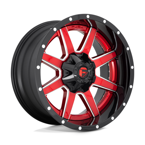 Fuel 2PC D250 MAVERICK 8X170 20X10 -19 GLOSS RED