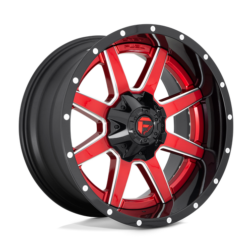 Fuel 2PC D250 MAVERICK 8X170 22X12 -44 GLOSS RED