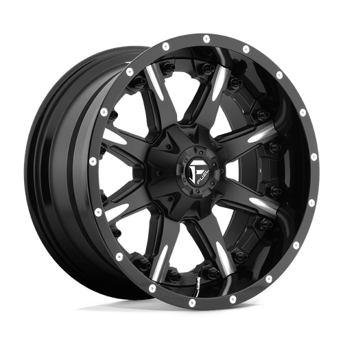 Fuel 2PC D251 NUTZ 8X180 20X10 -19 MATTE BLACK MILLED