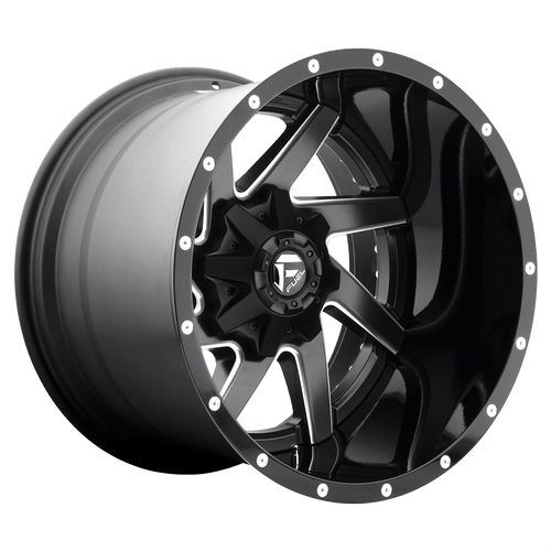 Fuel 2PC D265 RENEGADE 8X170 22X12 -44 MATTE BLACK MILLED
