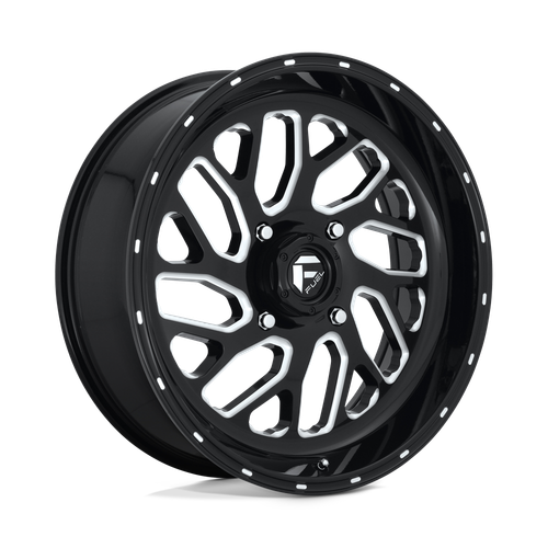 Fuel UTV D581 TRITON 4X137 20X7 +13 GLOSS BLACK MILLED