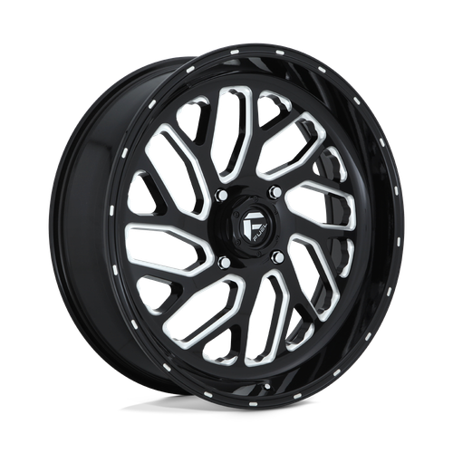 Fuel UTV D581 TRITON 4X137 22X7 +13 GLOSS BLACK MILLED