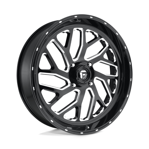 Fuel UTV D581 TRITON 4X137 24X7 +13 GLOSS BLACK MILLED