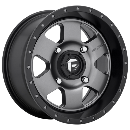 Fuel UTV D619 PODIUM 4X137 15X7 +13 MATTE GUN METAL BLACK BEAD RING