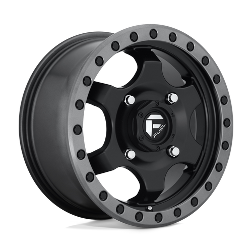Fuel UTV D639 GATLING 4X156 15X7 +55 MATTE BLACK GUN METAL RING