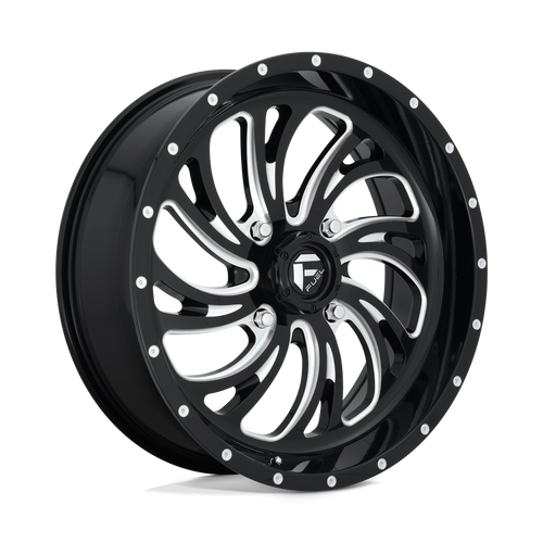 Fuel UTV D641 KOMPRESSOR 4X137 22X7 +13 GLOSS BLACK MILLED