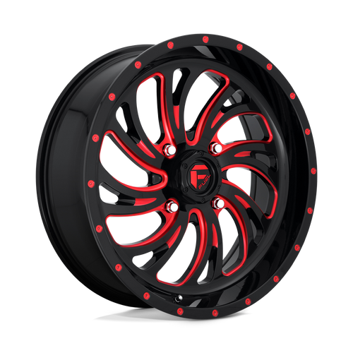 Fuel UTV D642 KOMPRESSOR 4X137 20X7 +13 GLOSS BLACK RED TINTED CLEAR