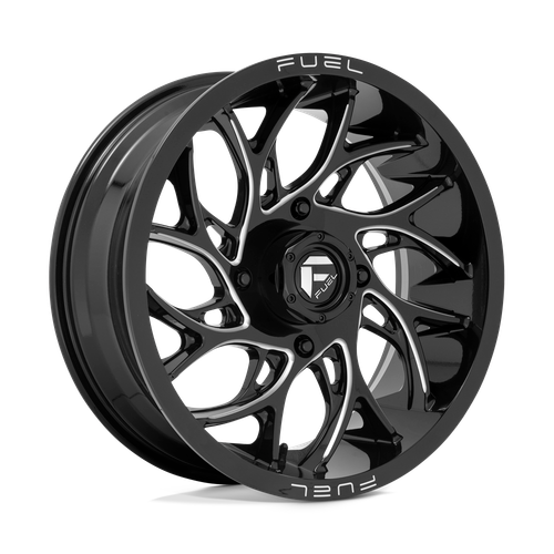 Fuel UTV D741 RUNNER 4X137 18X7 +13 GLOSS BLACK MILLED