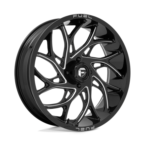 Fuel UTV D741 RUNNER 4X156 22X7 +13 GLOSS BLACK MILLED