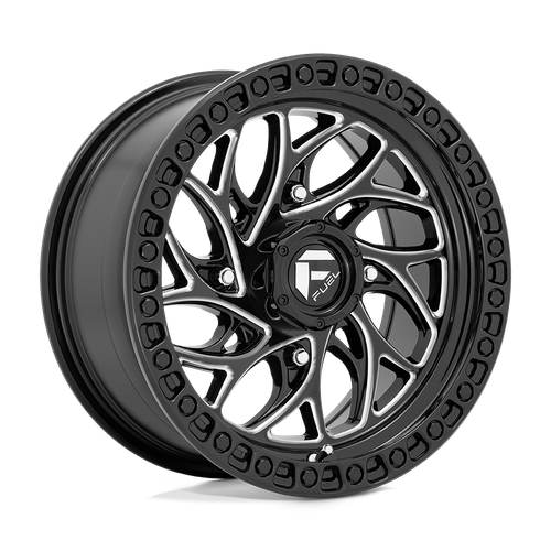 Fuel UTV D741 RUNNER 4X137 22X7 +0 GLOSS BLACK MILLED