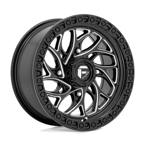 Fuel UTV D741 RUNNER 4X156 24X7 +13 GLOSS BLACK MILLED