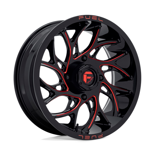 Fuel UTV D779 RUNNER UTV 4X156 20X7 +13 GLOSS BLACK MILLED CANDY RED